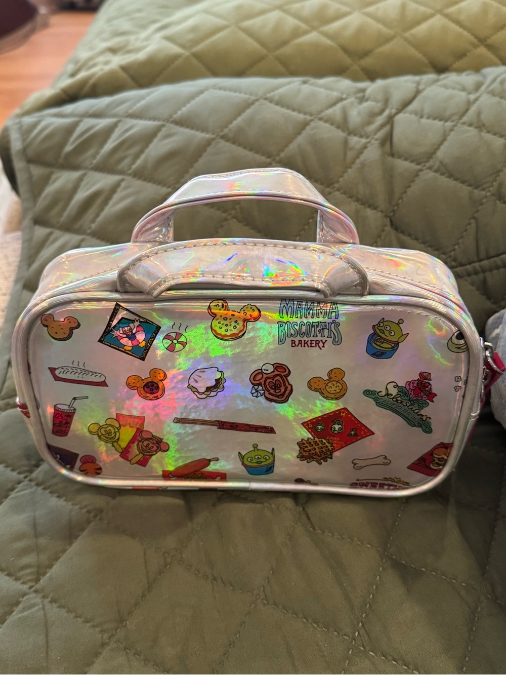 Tokyo Disney Resort Holographic Silver mini bag
